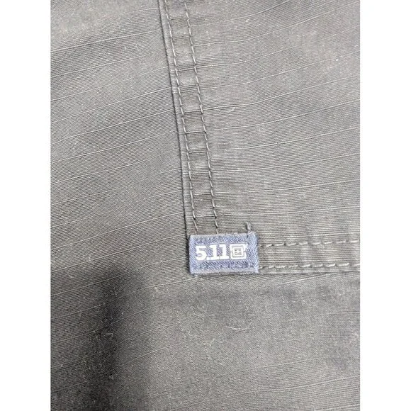 5.11 Tactical Series Pants Mens 36x30 Black Cargo Ripstop Polyester Hiking Work - Picture 10 of 13